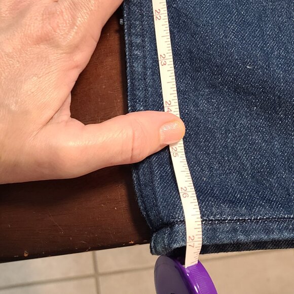 MOTHER Deep Indigo Wide Leg Jeans - Picture 2 of 6